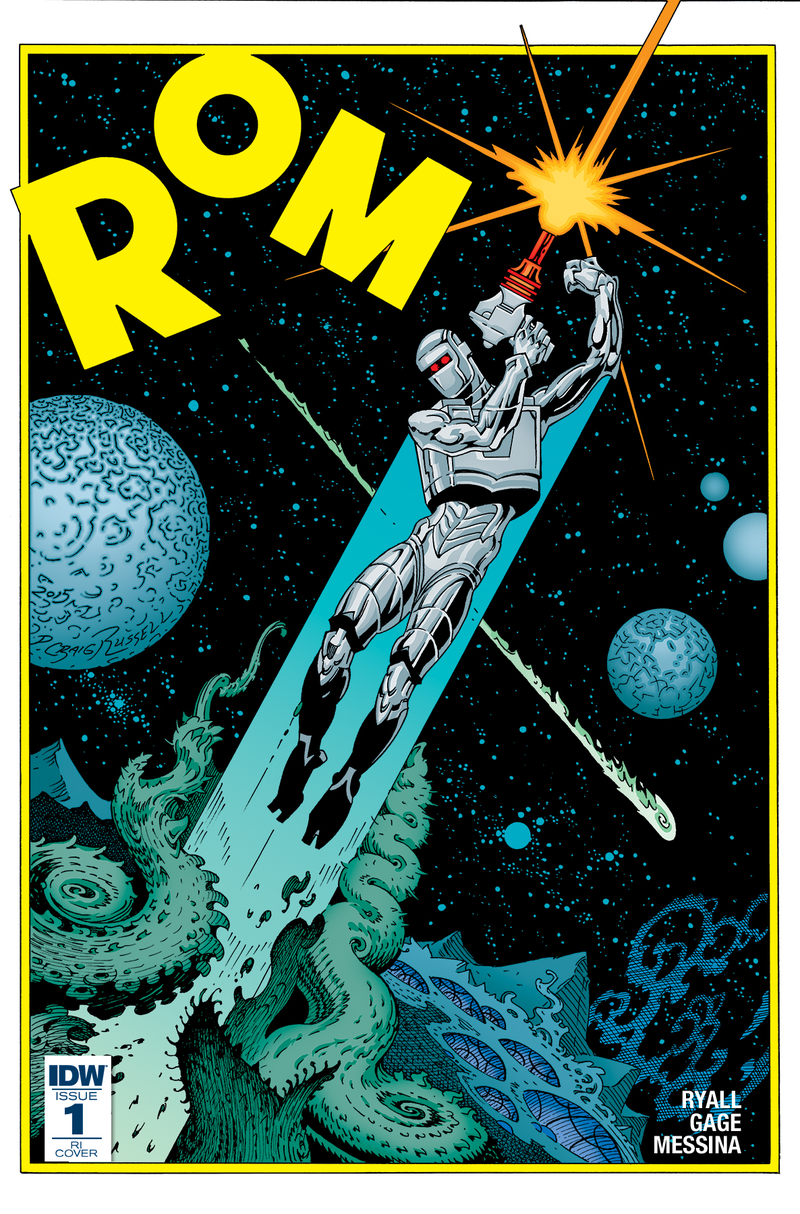 Rom #1 R1 Cover C. Art by P. Craig Russell, colors by Lovern Kindzierski